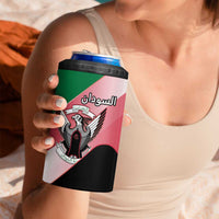 Personalized Sudan 4 in 1 Can Cooler Tumbler Sudanese Secretary Bird Flag Style
