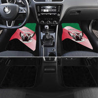 Personalized Sudan Car Mats Sudanese Secretary Bird Flag Style