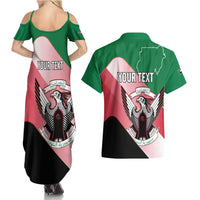 Personalized Sudan Couples Matching Summer Maxi Dress and Hawaiian Shirt Sudanese Secretary Bird Flag Style