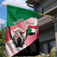Personalized Sudan Garden Flag Sudanese Secretary Bird Flag Style
