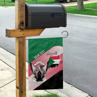 Personalized Sudan Garden Flag Sudanese Secretary Bird Flag Style