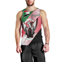 Personalized Sudan Men Tank Top Sudanese Secretary Bird Flag Style