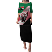 Personalized Sudan Puletasi Sudanese Secretary Bird Flag Style