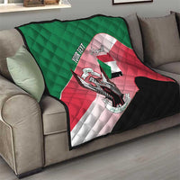 Personalized Sudan Quilt Sudanese Secretary Bird Flag Style