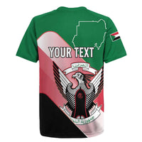 Personalized Sudan Rugby Jersey Sudanese Secretary Bird Flag Style