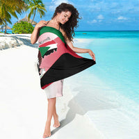 Personalized Sudan Sarong Sudanese Secretary Bird Flag Style