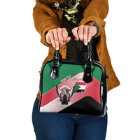 Personalized Sudan Shoulder Handbag Sudanese Secretary Bird Flag Style