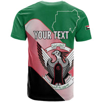 Personalized Sudan T Shirt Sudanese Secretary Bird Flag Style