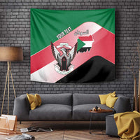 Personalized Sudan Tapestry Sudanese Secretary Bird Flag Style