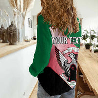 Personalized Sudan Women Casual Shirt Sudanese Secretary Bird Flag Style