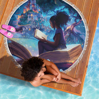 Black Girls Book Lovers Beach Blanket Just A Girl Who Loves Books