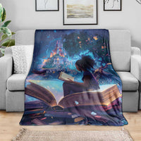 Black Girls Book Lovers Blanket Just A Girl Who Loves Books