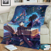 Black Girls Book Lovers Blanket Just A Girl Who Loves Books