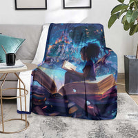 Black Girls Book Lovers Blanket Just A Girl Who Loves Books