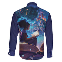 Black Girls Book Lovers Family Matching Long Sleeve Bodycon Dress and Hawaiian Shirt Just A Girl Who Loves Books