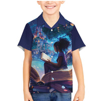 Black Girls Book Lovers Family Matching Mermaid Dress and Hawaiian Shirt Just A Girl Who Loves Books