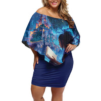 Black Girls Book Lovers Family Matching Off Shoulder Short Dress and Hawaiian Shirt Just A Girl Who Loves Books