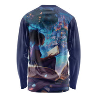 Black Girls Book Lovers Long Sleeve Shirt Just A Girl Who Loves Books