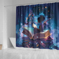 Black Girls Book Lovers Shower Curtain Just A Girl Who Loves Books