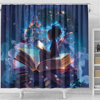 Black Girls Book Lovers Shower Curtain Just A Girl Who Loves Books