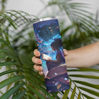 Black Girls Book Lovers Skinny Tumbler Just A Girl Who Loves Books