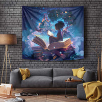 Black Girls Book Lovers Tapestry Just A Girl Who Loves Books