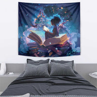 Black Girls Book Lovers Tapestry Just A Girl Who Loves Books