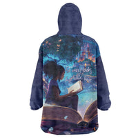 Black Girls Book Lovers Wearable Blanket Hoodie Just A Girl Who Loves Books