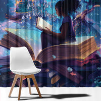 Black Girls Book Lovers Window Curtain Just A Girl Who Loves Books