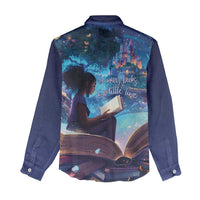 Black Girls Book Lovers Women Casual Shirt Just A Girl Who Loves Books