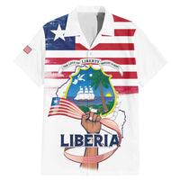 Personalised Liberia Flag Day Family Matching Mermaid Dress and Hawaiian Shirt Our Flag Our Pride