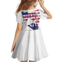 Personalised Liberia Flag Day Family Matching Off The Shoulder Long Sleeve Dress and Hawaiian Shirt Our Flag Our Pride