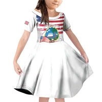 Personalised Liberia Flag Day Family Matching Off Shoulder Short Dress and Hawaiian Shirt Our Flag Our Pride