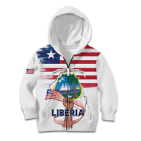 Personalised Liberia Flag Day Kid Hoodie Our Flag Our Pride