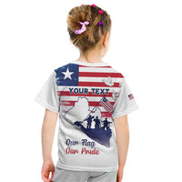 Personalised Liberia Flag Day Kid T Shirt Our Flag Our Pride