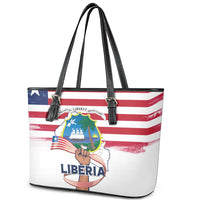 Liberia Flag Day Leather Tote Bag Our Flag Our Pride