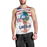 Personalised Liberia Flag Day Men Tank Top Our Flag Our Pride