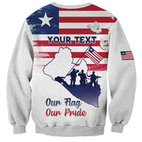 Personalised Liberia Flag Day Sweatshirt Our Flag Our Pride