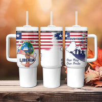 Personalised Liberia Flag Day Tumbler With Handle Our Flag Our Pride