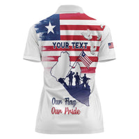 Personalised Liberia Flag Day Women Polo Shirt Our Flag Our Pride