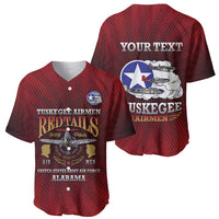 Personalized Red Tails Legacy Baseball Jersey Tuskegee Airmen WWII Heroes - Wonder Print Shop