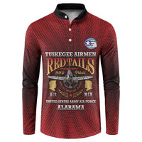 Personalized Red Tails Legacy Button Sweatshirt Tuskegee Airmen WWII Heroes - Wonder Print Shop