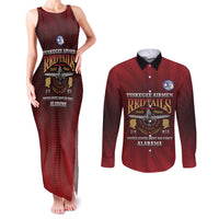 Personalized Red Tails Legacy Couples Matching Tank Maxi Dress and Long Sleeve Button Shirt Tuskegee Airmen WWII Heroes - Wonder Print Shop