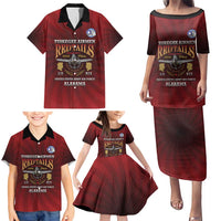 Personalized Red Tails Legacy Family Matching Puletasi and Hawaiian Shirt Tuskegee Airmen WWII Heroes - Wonder Print Shop