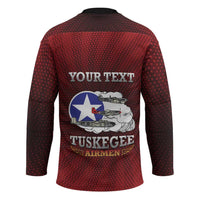 Personalized Red Tails Legacy Hockey Jersey Tuskegee Airmen WWII Heroes - Wonder Print Shop