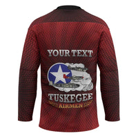 Personalized Red Tails Legacy Hockey Jersey Tuskegee Airmen WWII Heroes - Wonder Print Shop