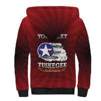 Personalized Red Tails Legacy Sherpa Hoodie Tuskegee Airmen WWII Heroes - Wonder Print Shop