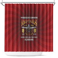 Red Tails Legacy Shower Curtain Tuskegee Airmen WWII Heroes - Wonder Print Shop