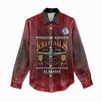 Personalized Red Tails Legacy Women Casual Shirt Tuskegee Airmen WWII Heroes - Wonder Print Shop