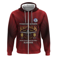 Personalized Red Tails Legacy Zip Hoodie Tuskegee Airmen WWII Heroes - Wonder Print Shop